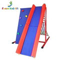 Kids soft play indoor playground equipment climbing combination with slide  2