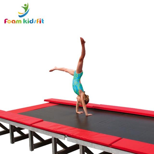 Comfortable big indoor children jump sport fitness folding trampoline  2