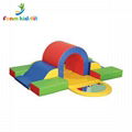 Eco-friendly and safe  climbing sliding soft play steps  toy for kids 4