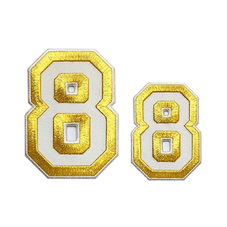 Iron on letter patches for cap decoration 4