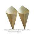 Wooden cone disposable tableware 2