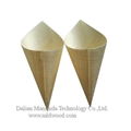 Wooden cone disposable tableware