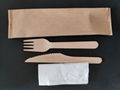 disposable wooden cutlery set