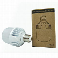 Microwave/Radar Motion Sensor Light 4000K E26 Buble light