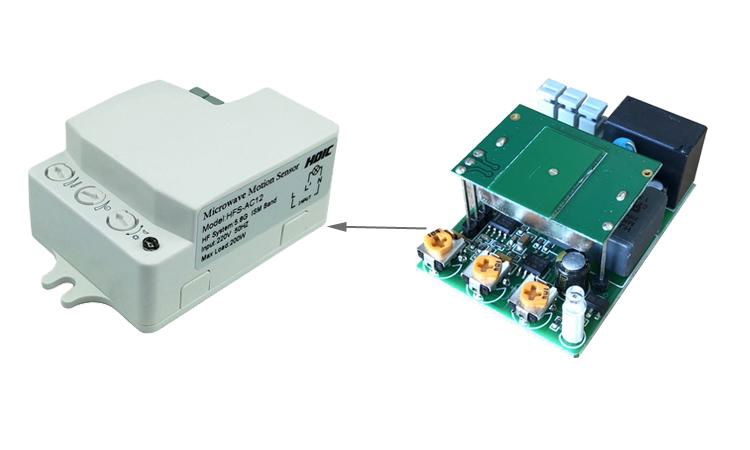 5.8G Microwave Motion Sensor AC input 110V/220V Input Long sensor distance  2