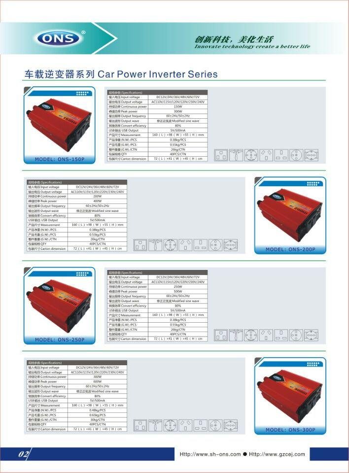power  inverter 200W 12