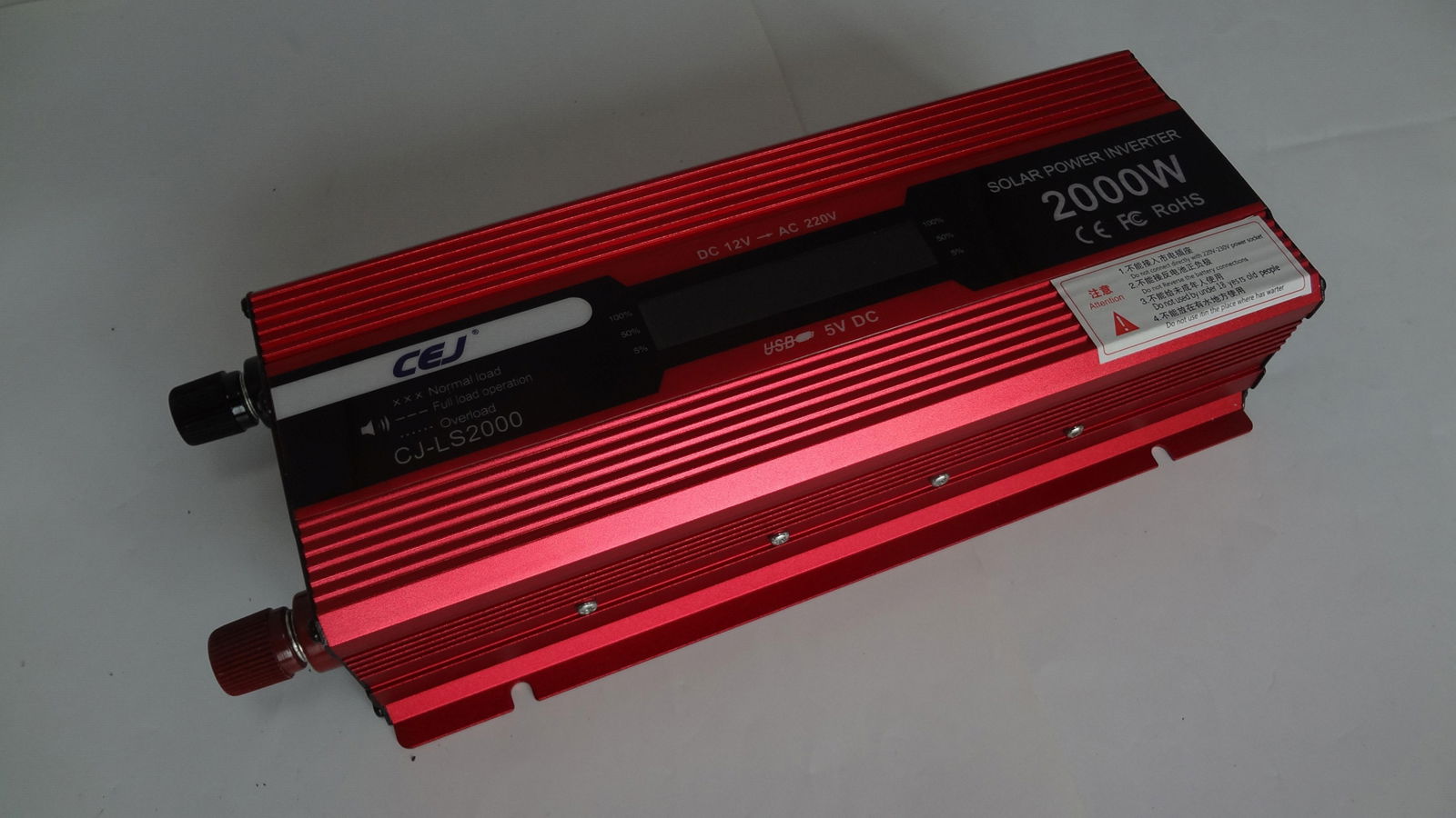 2000W Power Inverter manufacturer with LCD Display 4 USB and 2 Socket 3