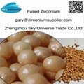 Fused Zirconia beads and powder for refractory 1