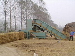 HFW120 Horizontal Straw Baling Machine with Conveyor