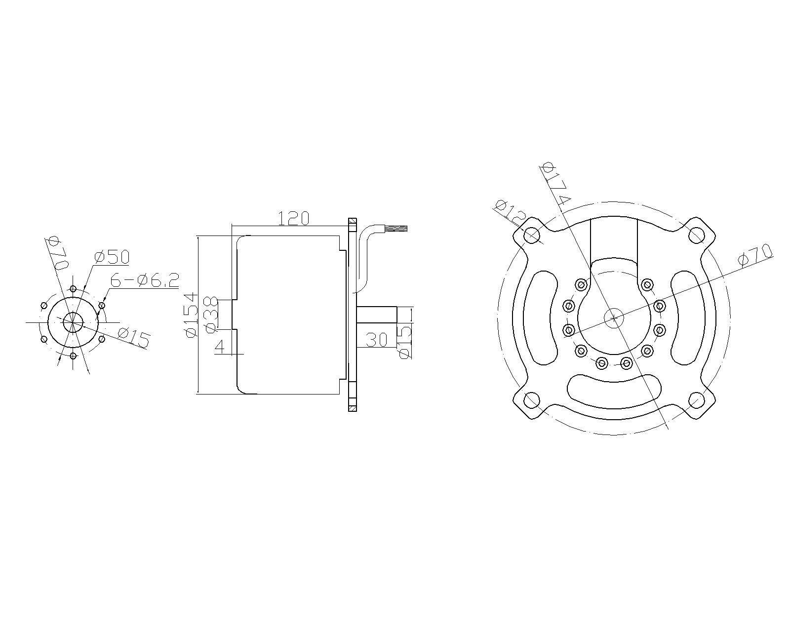 154120 Brushless Motor 50 kw high power brushless motor for drone 5