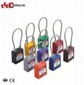 Steel Cable Shackle Safety Padlocks