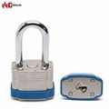 38mm Laminated Steel Shackle Safety Padlocks EP-8562   Metal Body Padlock 1