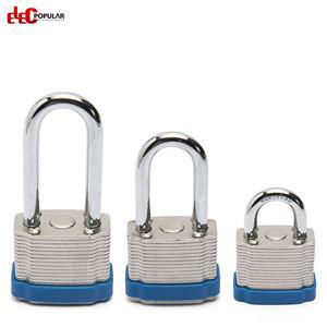 38mm Laminated Steel Shackle Safety Padlocks EP-8562   Metal Body Padlock 2