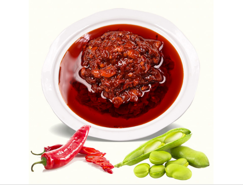 Chines condiment Sichuan pixian broad bean sauce with chili oil for cook 3