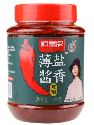 健康低盐郫县红油豆瓣酱中国菜调味料