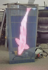 Outdoor waterproof Transparent LED Display Screen with 5500nits