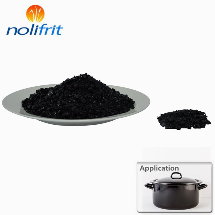 Ground coat enamel frit 2301B acid resistant black frit porcelain enamel coated 5