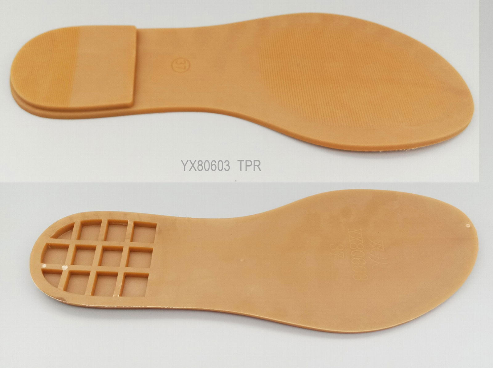 cheap price PVC TPR flat sole for ladies sandals 2