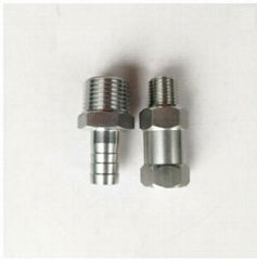 SS304 SS316 machining parts Male Thread Equal Combination Hose Nipple for Plumbi