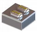 Tower-shape combined extrusion aluminum profile heat sink 1