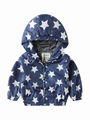 Autumn Allover Print Toddler Little Boy Hooded Jacket