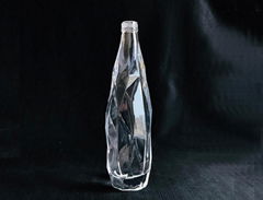  500ml Crystal White Spirit Glass Bottle