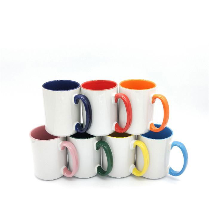 SM1015-Inner color & color handle sublimation mug-15OZ 2