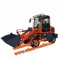 China construction machinery mini small wheel loader 0.8T 800kg 8 ton front end 2