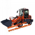 China construction machinery mini small wheel loader 0.8T 800kg 8 ton front end