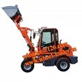 China construction machinery mini small wheel loader 0.8T 800kg 8 ton front end 3