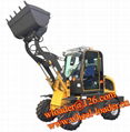 China construction machinery mini small wheel loader 0.8T 800kg 8 ton front end