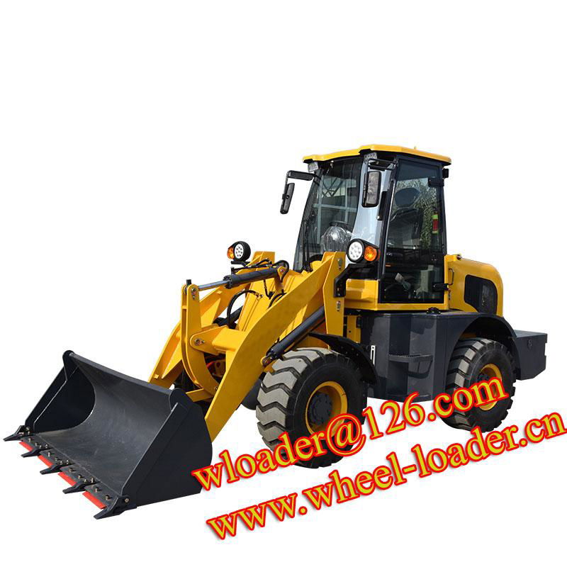 China 1.6T Manufacturer TL16 Mini Wheel Loader With Pallet Forks CE EU 2