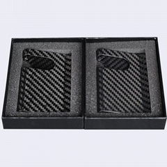 Carbon fiber business card holder