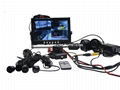 7inch Quad Monitor with 128GB SD slot,Radar system and Rear view camera system