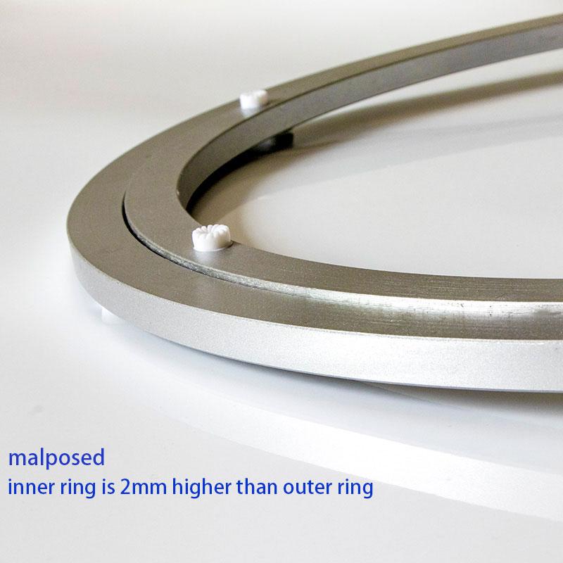 8 inch Malposed Lazy Susan Swivel Bearing Turntable Bearings Round Display stand 3