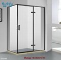 SUS304 shower enclosure shower room black color rectangle shape