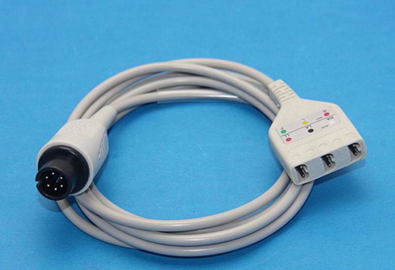 ECG Trunk cable 3Leads 5Leads Patient monitor LL TYPE 2