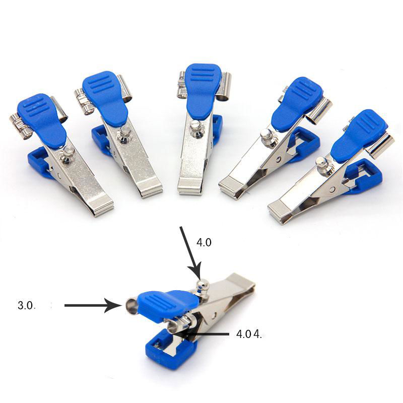 5 pcs Universal Veterinary ECG EKG Alligator Electrode Clip Snap