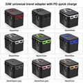 Travel adapter with 33W PD Quick Charge 2