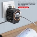 Global wall charger with 15W USB-C quick charge