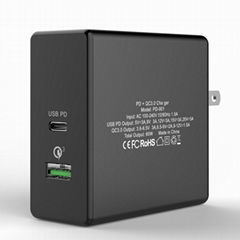 60W cell phone PD USB-C fast charger for