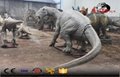 Animatronic outdoor dinosaur simulation