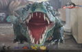 real life size crocodile simulation with