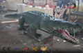 real life size crocodile simulation with