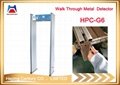 Multiple zones unique detecting archway walk through gate metal detector