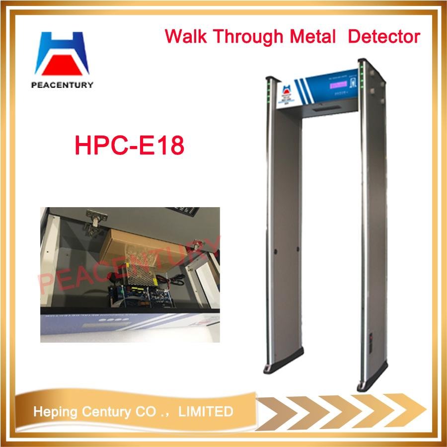 Hot Sale 18 Zones Walk Through Metal Detector for Security Inspection 2