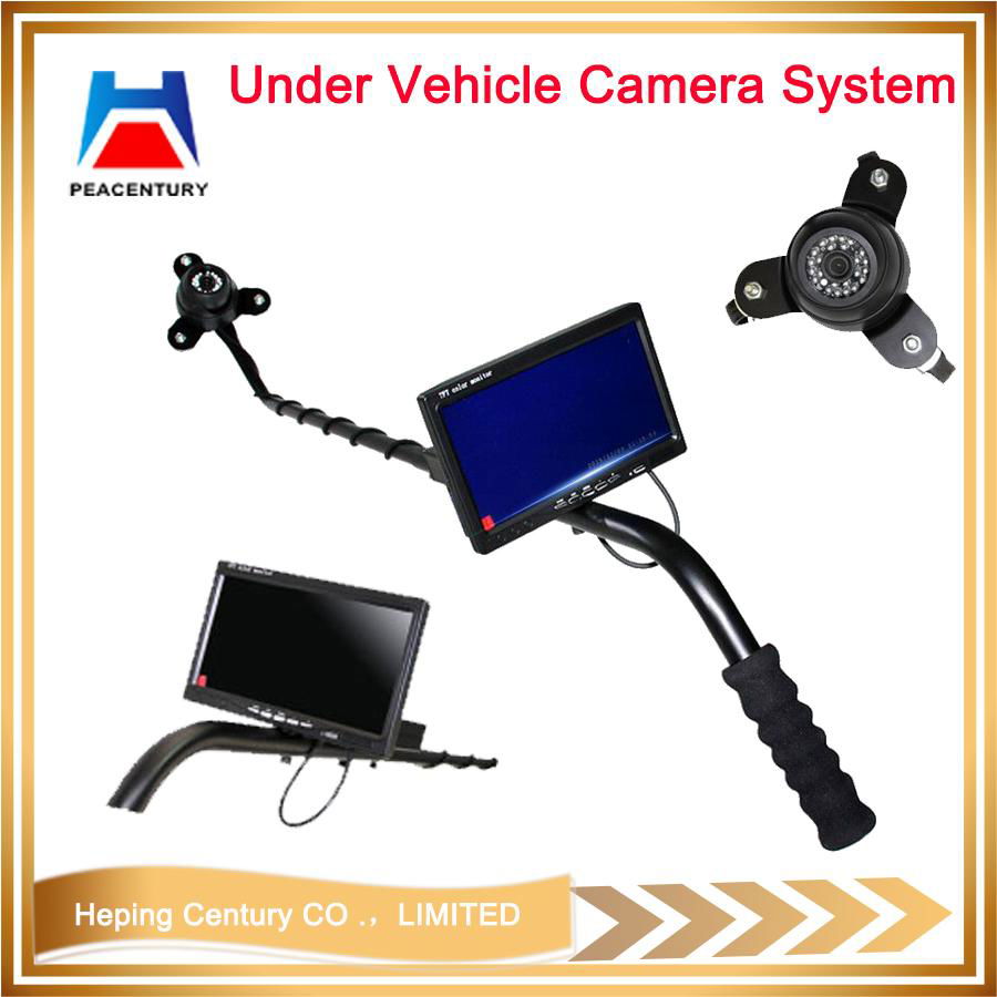 Portable Digital Visual Under Vehicle Inspection System with LCD and DVR 2