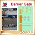 2 Fence Arm Boom Barrier Gate Traffic Barrier System With Brushless DC motor