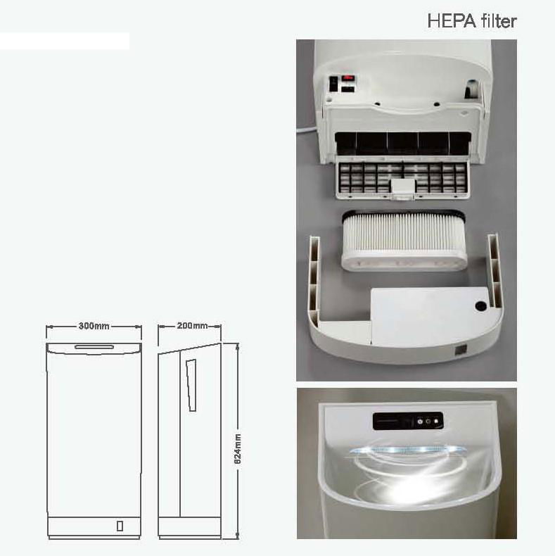 Contemporary Sanitary Ware Washroom Automatic Hand Dryer with Auto cut-off elimi 5