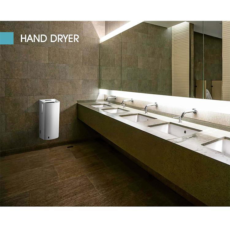 Contemporary Sanitary Ware Washroom Automatic Hand Dryer with Auto cut-off elimi